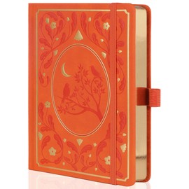 TIEFOSSI Bullet Dot Notebooks, A5 Hardcover Dot Journals for Writing Women, 160gsm Thick Paper, 190 Numbered Pages, for Planner Organization