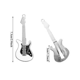 4 Pack Metal Guitar Hair Clips Retro Punk Style Novelty Hair Making for Women
