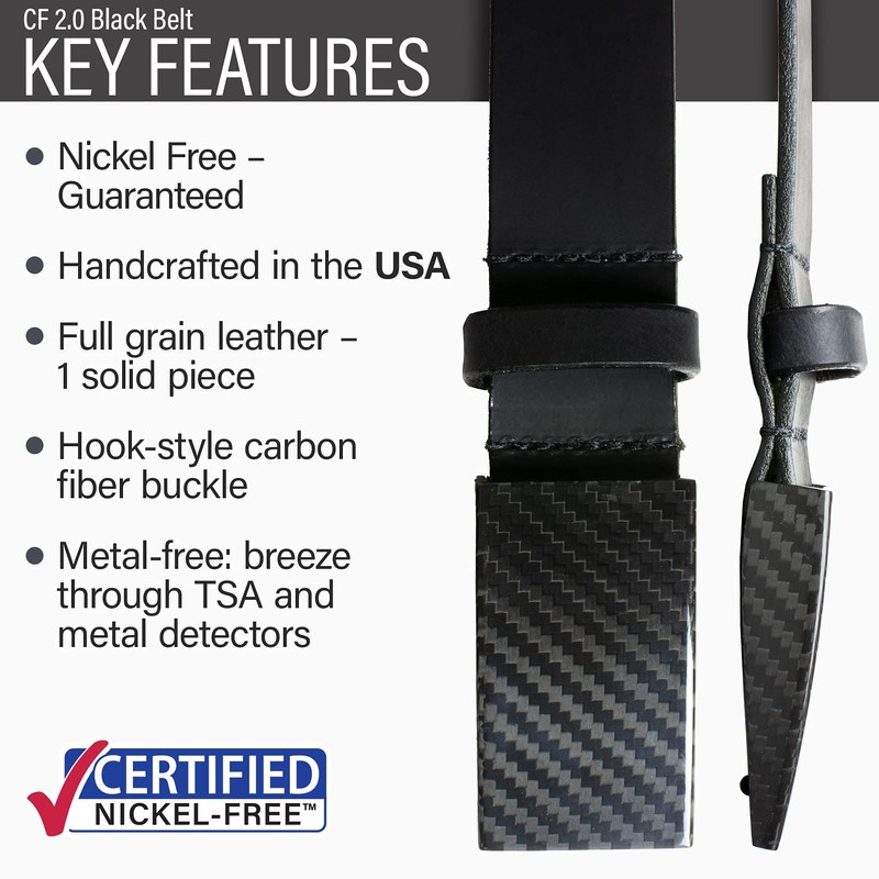 Nickel Smart CF 2.0 Black Belt - 34"
