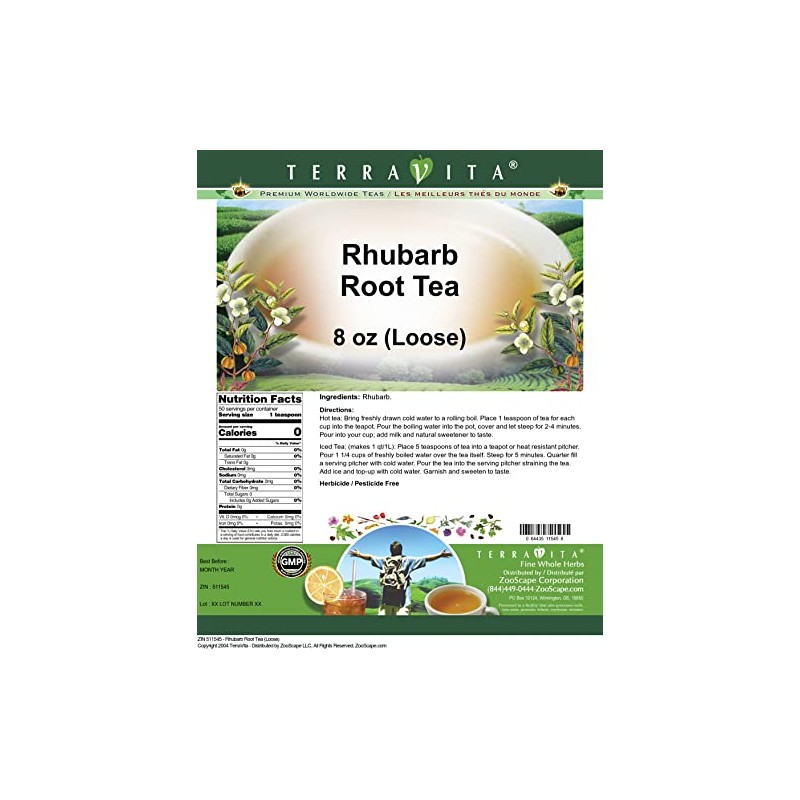 Rhubarb Root Tea (Loose) (8 oz, ZIN: 511545)