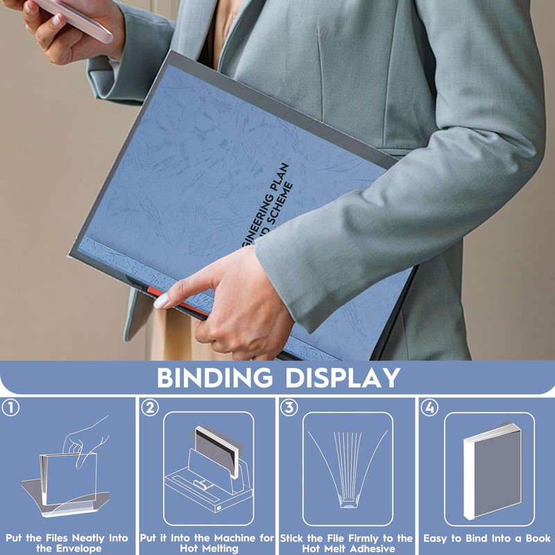 15 Sheets Thermal Binding Covers A4 Thermal Binding Covers PVC