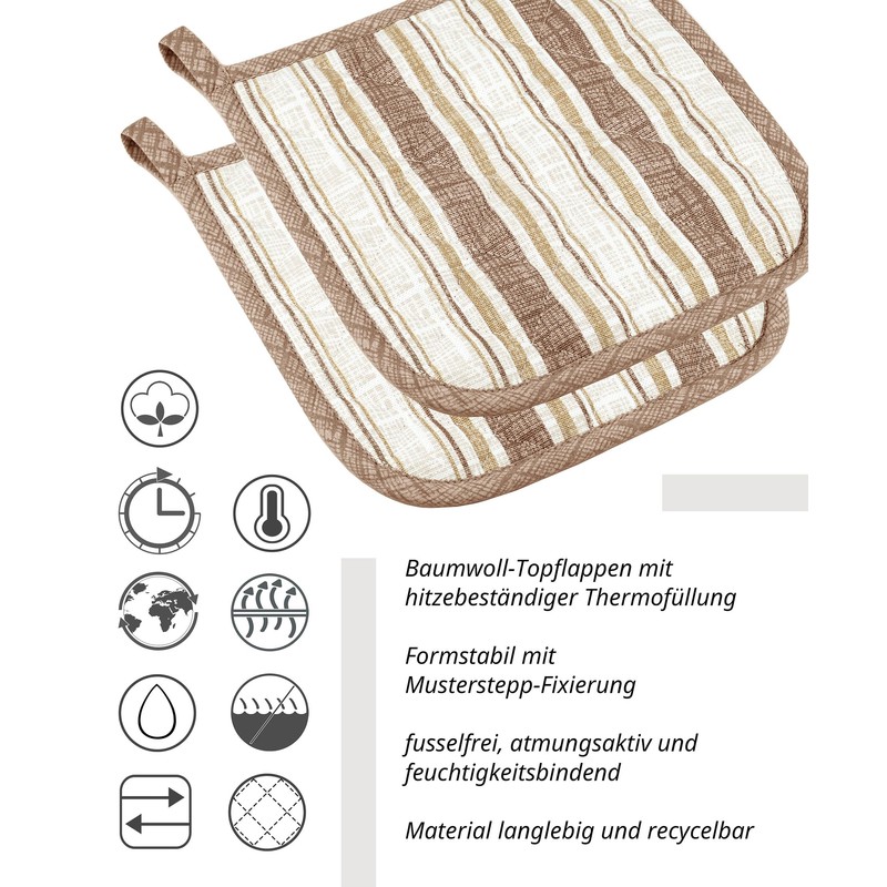 Lashuma Pot Holder Size: 20 x 20 cm, Retro Vintage,