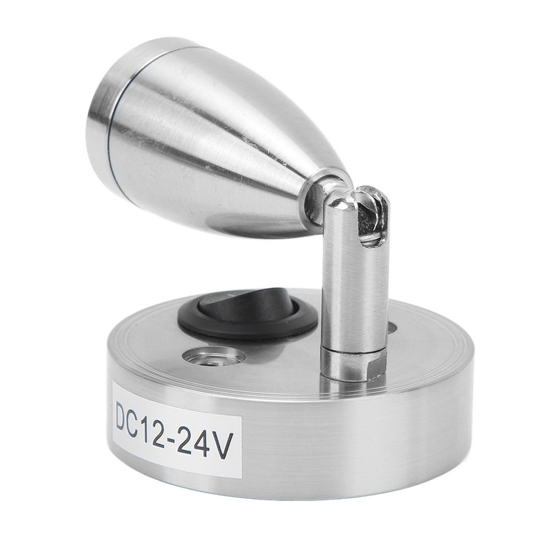 RV 12V to 24 V Reading Light Polished LED Berth