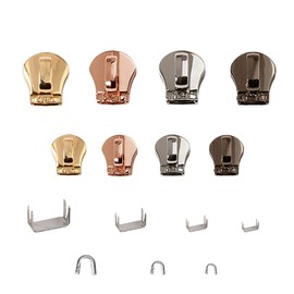 HYCALY Fastener Repair Set, Zipper, Pull, Zipper Tab, Zipper Slider, 10CN 8CN 5CN 3CN 5NO 3NO, Easy and Convenient for Repair, Zipper, Replacement, Repair Shop (38 PCS [NO])