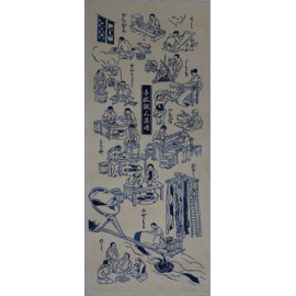 Todaya Shoten Rionzome Tenugui Tenugui Hand Towel Figure 377