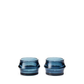 Holm Guard 4340262 4340262 Arc Tea Light Holder (Dark Blue) Diameter 3.0 inches (7.5 cm), Set of 2