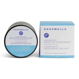 Soapwalla - Natural Sensitive Lavender Mint Aluminum-Free Deodorant Cream | Vegan, Cruelty-Free, Clean Skincare (Full Size, 2 oz | 57 g)