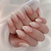 Fast Nails Press On Nails- 24 Pieces Nude Pink Ombre