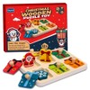 Waybla Stocking Stuffer for Kids - Christmas-Themed Wooden Peg Puzzle