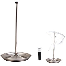 Flaschenständer Zum Abtropfen, Edelstahl Flaschenhalter Abtropfständer, Flaschen Trockenständer, Edelstahl Dekanter Rack Halter, Trocknen Dekanter Stand Upside Down, Für Weckruf, Küche, Esstisch, Bar