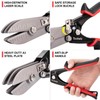 Toolwiz 5 Blade Sheet Metal Tools, Duct Crimping Tool for