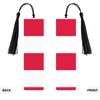 Polish Flag Print Wooden Bookmark Wood with Tassel for Reading,Perfect