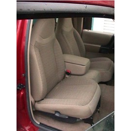 Durafit Seat Covers, Made to fit 1998-2001 Ranger 60/40 Split Bench with Molded Headrests and Opening Center Console. Made in Black Velour