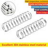 Qrity 10Pcs Coil Extended Compressed Spring, Compressed Springs, 304 Stainless