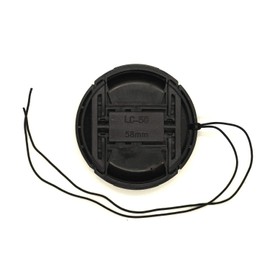 2 Pack 58mm Center Pinch Lens Cap for Canon M5/M6/T5/T6 With 50mm f/1.4 50 1.4 EF 24mm f/2.8 Lens / Nikon D3400 D5600 With 55-300 50/1.4G 50/1.8G 58mm Lens