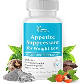 DR VITAMIN SOLUTIONS - Supresor del apetito para la pérdida de peso, quemador de grasa termogénico, libre de efedra | Diet Pills for Wome...