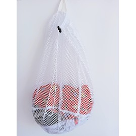 Small Commercial Mesh Laundry Bags with Handle and Drawstring for Dormitory, Travelling, College ,Apartment, Camping, RV, Machine Washable, Over Door Hanging Mesh Bag ,20×17inc