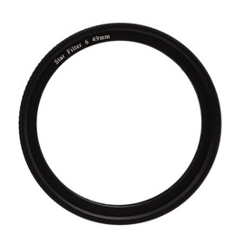 Star Filter 6 Line High Definition Coating Adjustable Cross Screen Starburst Effect Filter for Camera 49mm