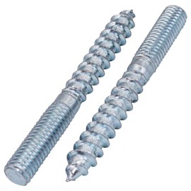 SKIR'CO (10 pcs) Hanger Bolts M8 x 70 mm, Double Headed Bolts, Double Ended Thread Dowel Screws