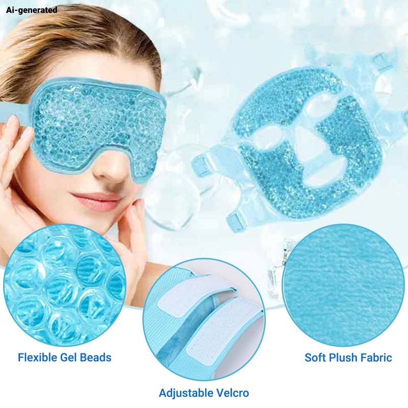 Cold and Hot Gel Bead Complex Facial Mask, Pink