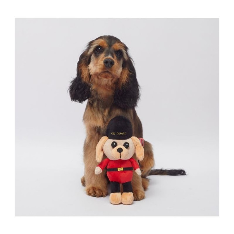 Pet London BRITISH GUARD DOG CHARACTER PLUSH TOY-UK SQUEAKY