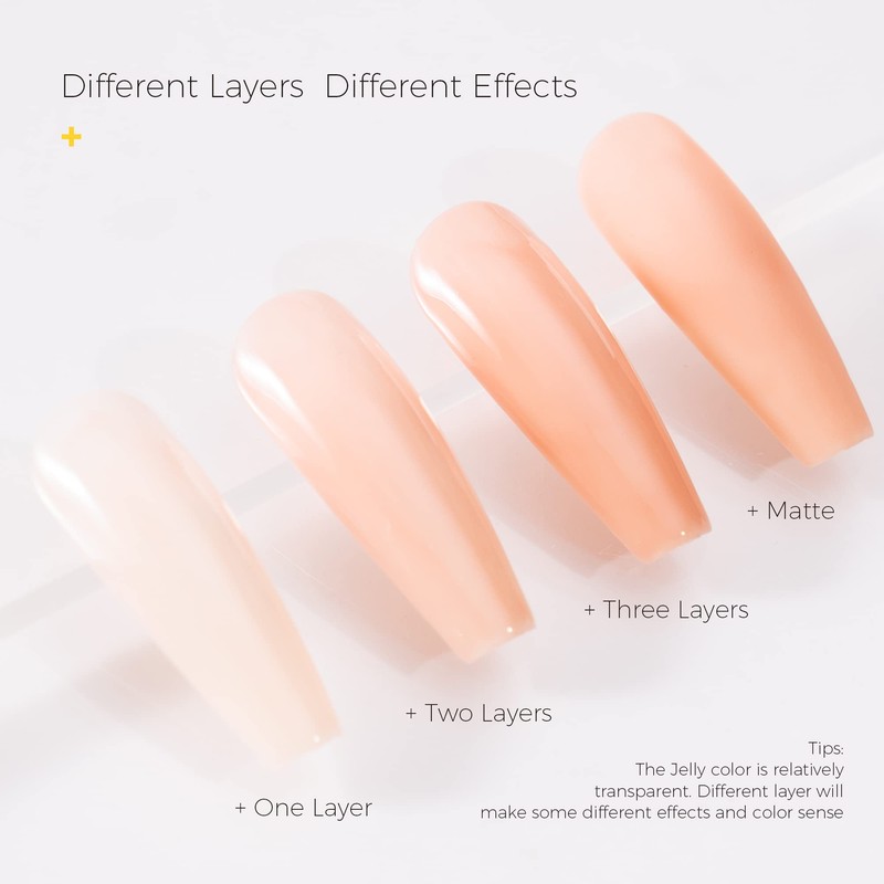 BURANO Gel Nail Polish Nude, 0.5Oz 406