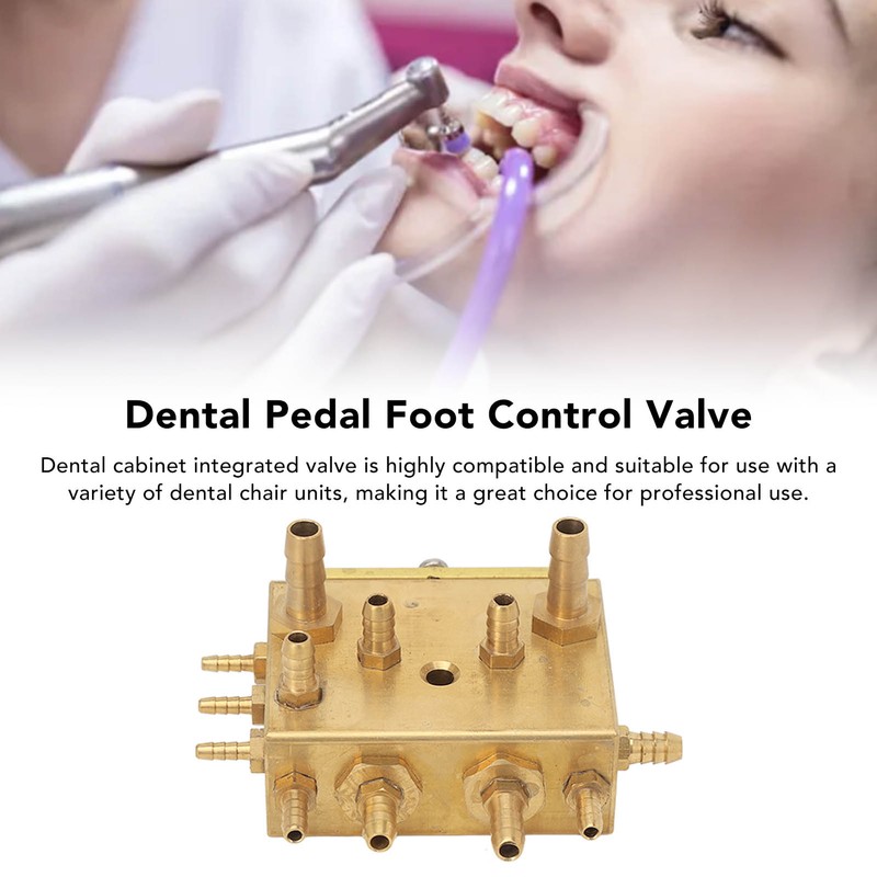 15 Holes Dental Cabinet Integrated Air Water Chassis Valve Copper