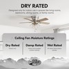 Portage Bay Ceiling Fans Renton 42" Brushed Nickel Indoor Fan