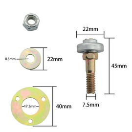 DGHAOP 4pcs Rocking Chair Furniture Hardware Bearing Accessories M8x45mm Zinc Alloy Rocking Chair Bearing Connecting Piece Furniture Connecting Fitting