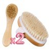 Duo Cepillos Facial Y Corporal Exfoliante Piel Muerta Bambú