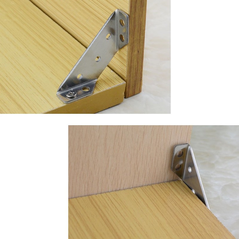 Stainless Steel Corner Brace Angle Bracket Shelf Support Corner Joint