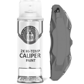 ERA Paints Nardo Gray Brake Caliper Paint With Omni-Curing Catalyst Technology - 2K Aerosol Glossy Finish High Temp Resistance And Extreme Durability Against Color Fade And Chemicals Like Brake Fluid