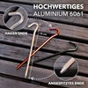 ACTIVE SPARK High-quality sturdy aluminium tent pegs with pointed hook