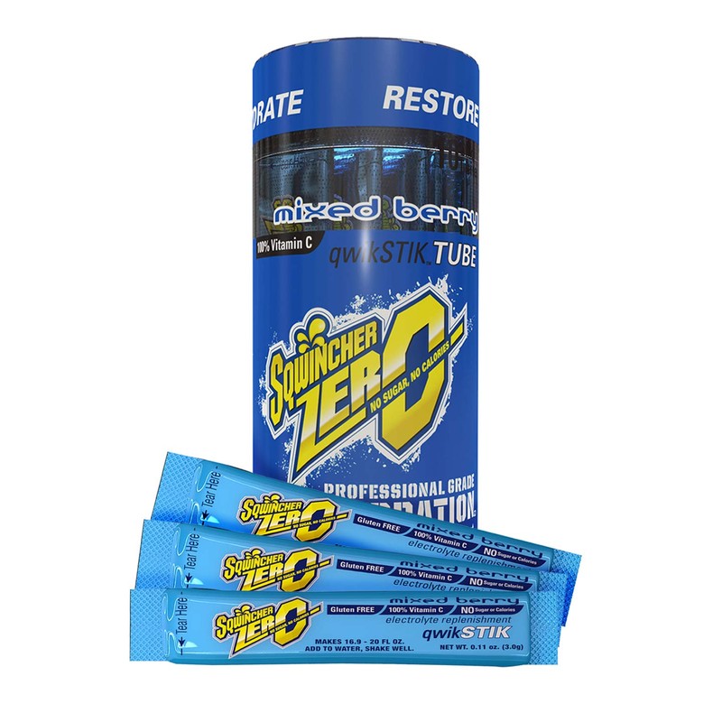 Sqwincher Qwik Stik 10 Count Tubes Variety Bundle -1 Tube