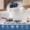 Zomagas 30 inch Built-in/Insert Range Hood 450CFM Kitchen Ducted/Ductless Vent