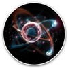 Vinyl Stickers (Set of 2) 7.5cm - ATIC Particles Science