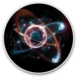 Vinyl Stickers (Set of 2) 7.5cm - ATIC Particles Science Physics #12393