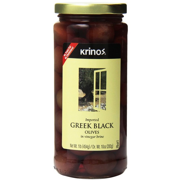 Black Olives in Brine, 16 Ounces (Pack of 6)