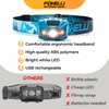 Foxelli USB‑C Rechargeable LED Headlamp – Ultra‑Light 2.4 oz & Bright 180 Lumens – Red/White Light,