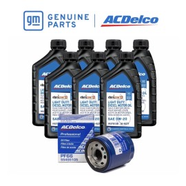 ACDelco 7x ACDelco Dexos D 0w-20 & PF66 Oil Filter for Duramax 3.0L Diesel Engine