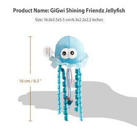 GiGwi, Interactive Floating Dog Toy, Soft and Durable Texture, Ideal for Water Play, Stimulates Physical Activity - Size: 25 cm, Colour: Multi-Colour