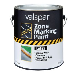 Valspar 24-136G Yellow Latex Zone Marking Paint - 1 Gallon