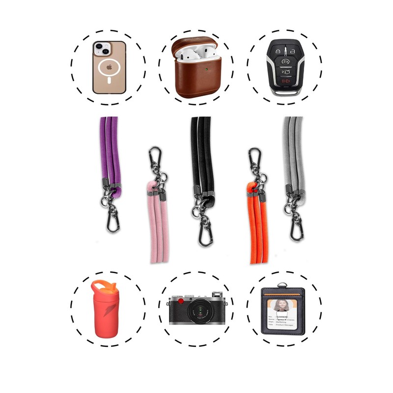 Kedelux Phone Strap, Crossbody Wrist Lanyard, Anti-theft, Gray, Large