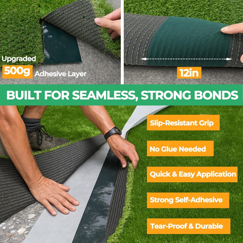 Valcora 4 Inch Double Sided Turf Tape for Artificial Grass