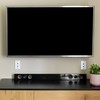 Newhouse Hardware 2-Port TV Cable Wall Plate, F Connector, for