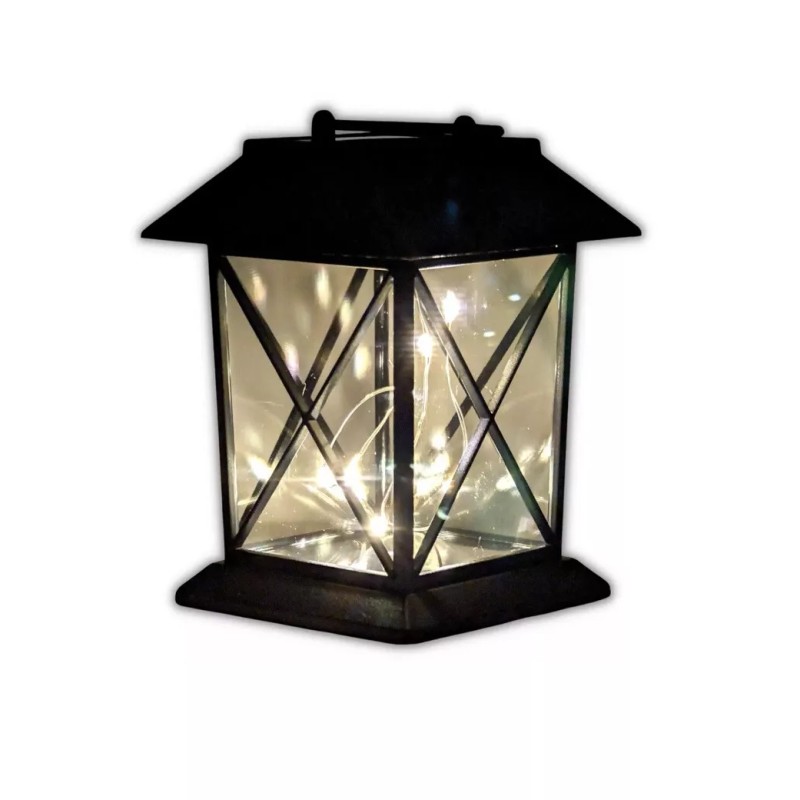H & H Garden Collection Solar Hook Lantern 3.14 In