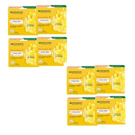 Garnier Skin Active Vitamin C Sheet Mask 8-Piece Set Moisturizing Glow Brightening Skin Tone Use for Sensitive Skin / 가르니에 스킨액티브 비타민C 시트마스크8장세트 수분광채 피부톤정돈 민감피부사용