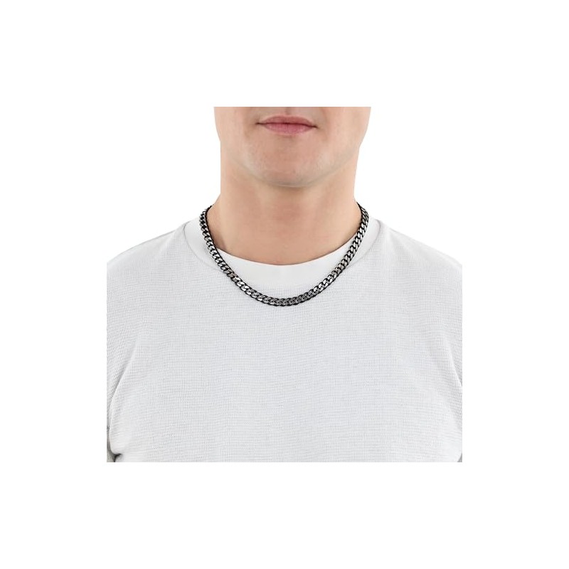 s. Oliver Mens Stainless Steel Necklace Curb Chain 50 cm