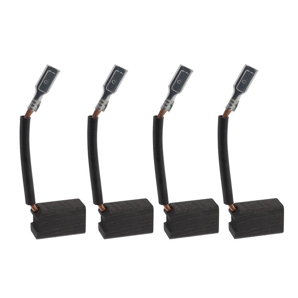 2 Pairs 13x8x6.3mm Carbon Brushes with Rubber Tube and Connector
