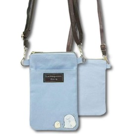 Hatayama Shoji 34203188 Shoulder Pochette Color Canvas Drawing Sumikko Gurashi Lizard, Approx. H 7.9 x W 5.1 inches (20 x 13 cm)